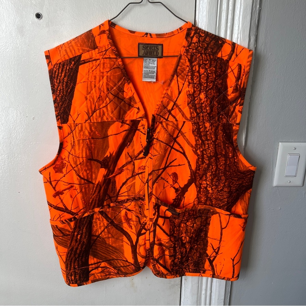 Orange Camouflage Vest